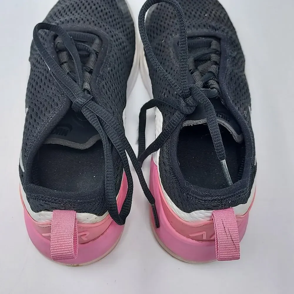 Nike Air Max Motion 2 Pink Black & White Lace Up Sneakers Size 4Y